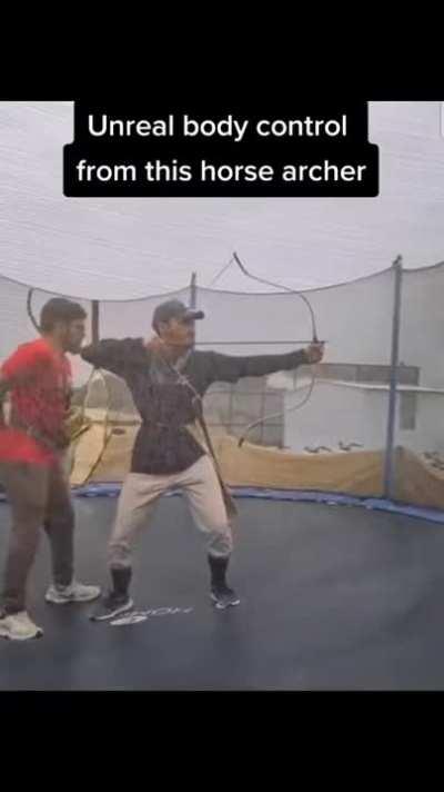 Body control of a horse archer.