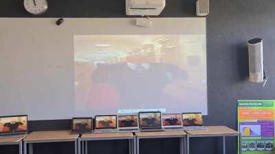 Wide putin takes over our school