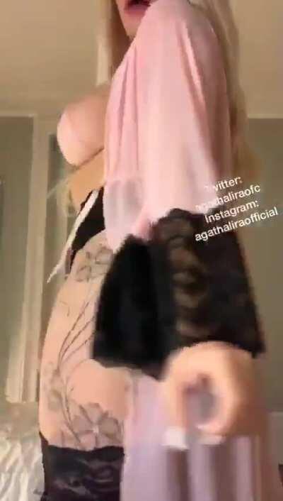 Agatha Lira has a hard surprise and a juicy ass (gif)