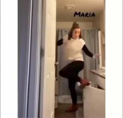 she just wanted to show off her new boots haha