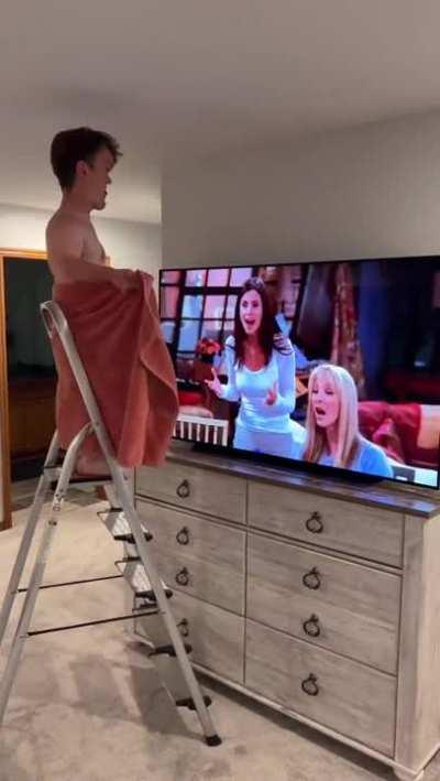 Showing off to friends