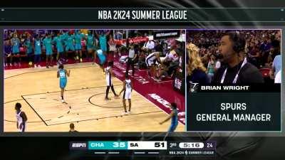 [Highlight] Kai Jones throws down a massive jam over Wemby!