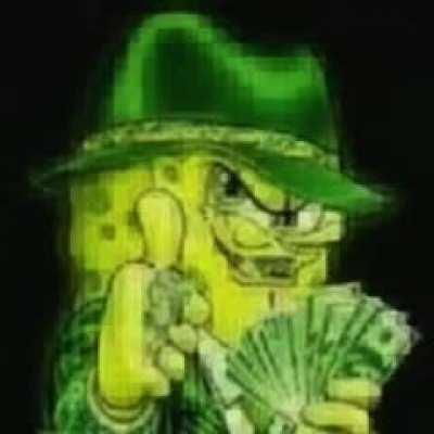 Bob esponja agiota passando pra abençoar seu dia