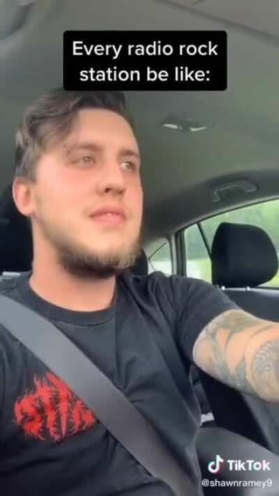 Rock Stations on the Radio