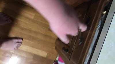 I was trying to show our bad drawer system until this happened. Currently picking it up...