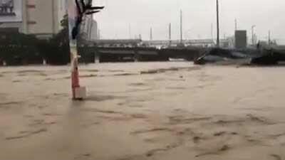 11/12/20 Typhoon Ulysses, Marikina, Philippines. The Marikina River overflowed