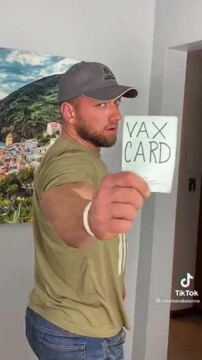 I got my vax card!