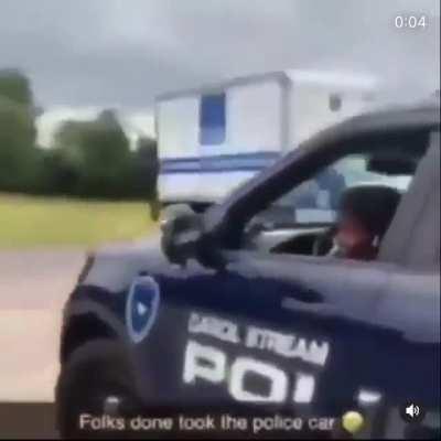 Guy steals cop car 😭