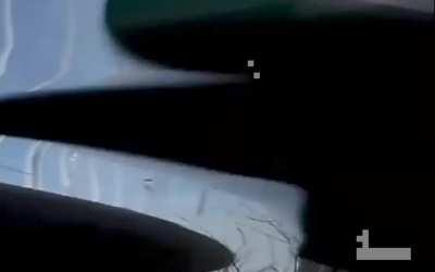 Russia: Car hits a pole and gets destroyed