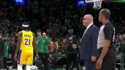[Highlight] Pat Beverly walks up to the ref with a camera after the Lebron James end of the quarter foul and gets a technical