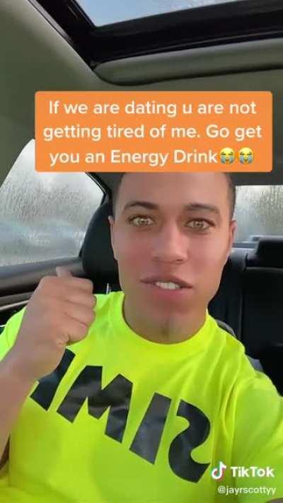 He looks like an alien trying to act human