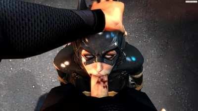 Batgirl gets a real deepthroat