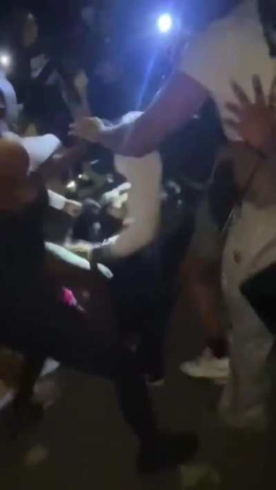 Girl Fight - All Hell Breaks Loose After Jealous Girl Runs Up On Girl Who Popped That A** on The Ground After Busting The Splits 100v100 Fight