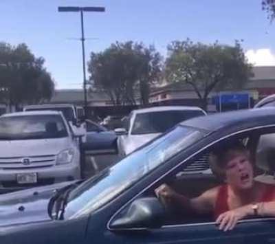 Walmart parking lot in Hawaii