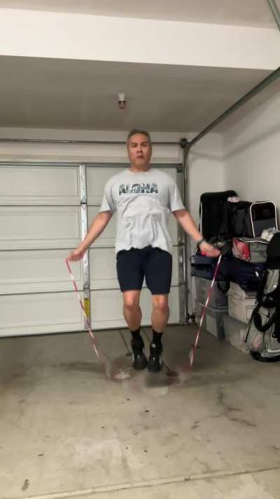 Before I turn 60, I want to learn to jump rope.