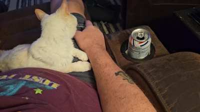 Must have had something tasty on my hand!