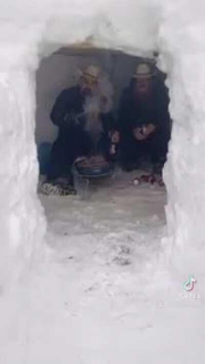 Cual frio en chicago no se rajan y se hizo la carnita asada