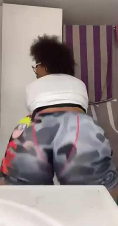 My brother didn’t think I noticed his camera in the bathroom and he started banging on the wall moaning my name and he said “ DAMN KIESHA” and I let the booty go to work