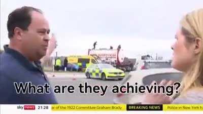 Climate protest…..the wrong oil. WuE.