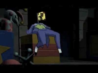 That's not funny. That's not...(Joker dies)