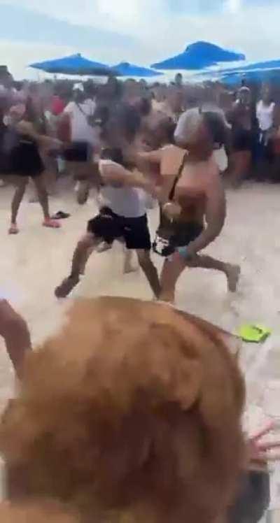 Beach club brawl