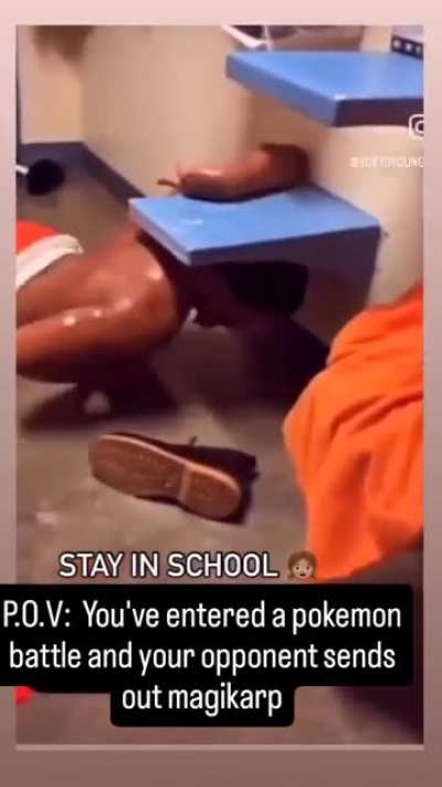 inmate rolling on the floor, while on drugs?