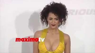 Cameraman knows what's up with Natalie Emmanuel