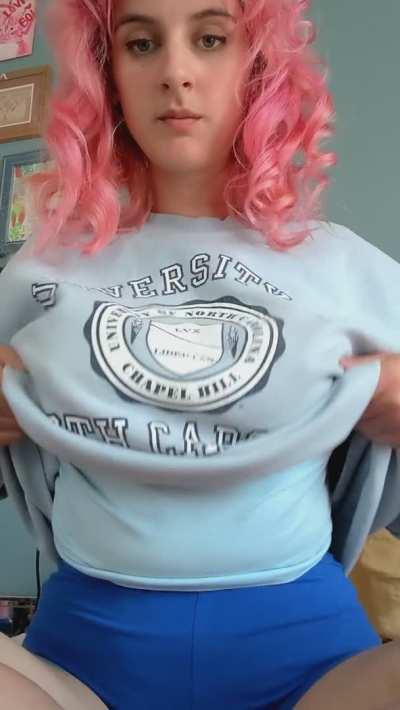 itty bitty waist and two round things in your face 😛