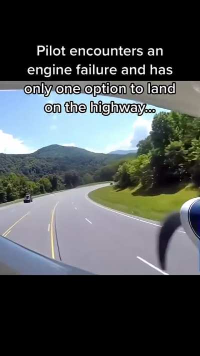 Skilled pilot recorded how he stuck the landing on a highway from a sudden engine failure in North Carolina