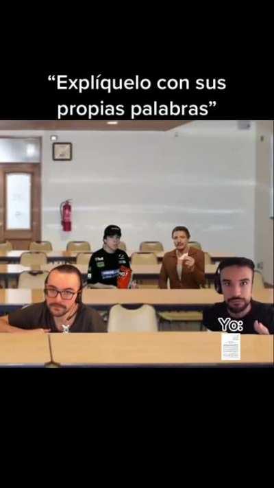 Cuando me pregunta el profe en clase: