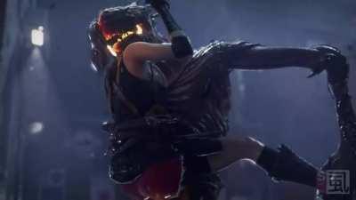 Claire caught and infested in the jaws of the Demogorgon (Shirami)