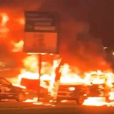 The BLM riot in Kenosha, Wisconsin last night