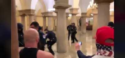 Clashes inside the U.S Capitol