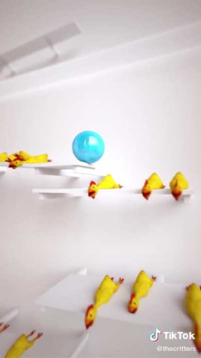 Jurassic Park theme with rubber chickens