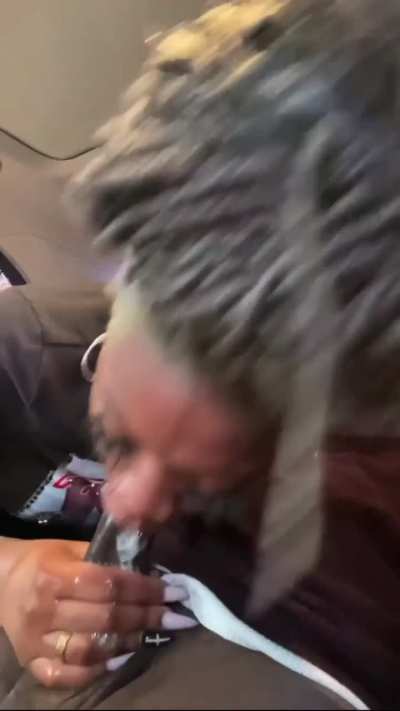 Dangerous sloppy blowjob