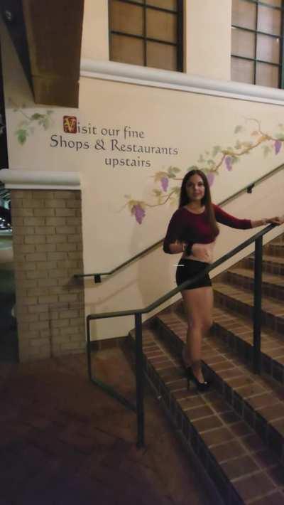 I love being exposed on the stairs