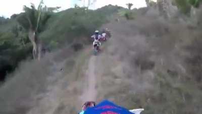 Entering the race without being invited.