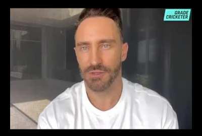 du Plessis on Kohli- 