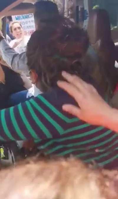 Mexican cop abuses her power points gun at innocent person almost looks like a kidnapping and refuses to show apprehension letter