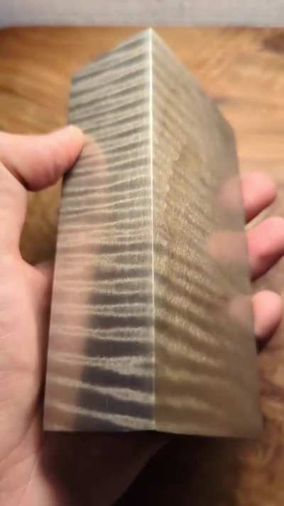 An artist has developed an innovative technique of infusing wood with metal salts to create “metalized wood,” producing a material that retains the wood’s natural grain patterns with a metalic shine