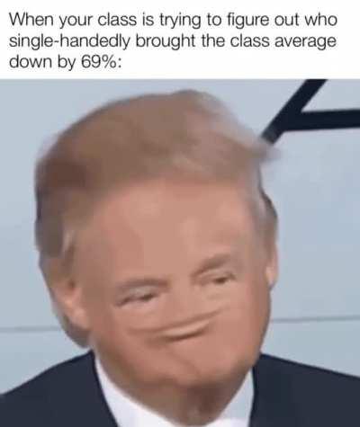 no-nose surprised trump