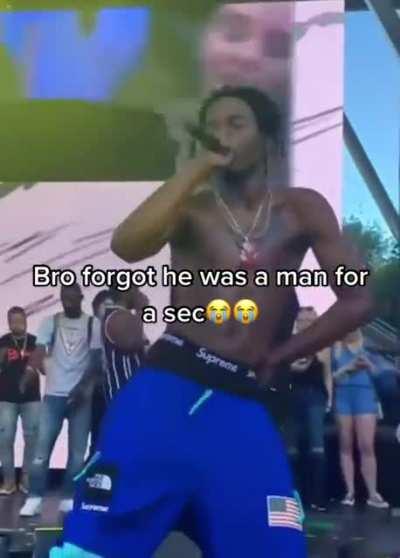 I know he was bout to throw it back