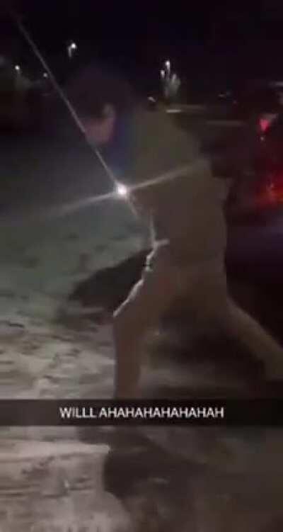 He could have broken his neck!