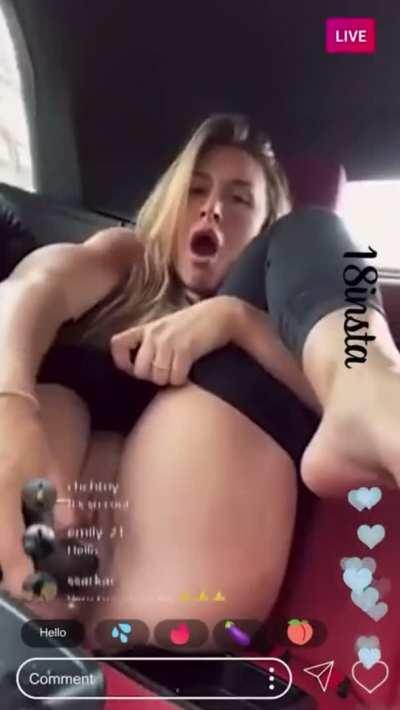 Squirting in the car