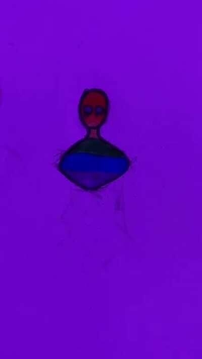 My daughter loves this sub, and she thought you would like to see her colour changing doodle.