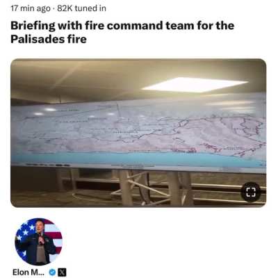 Elon Musk attempted to bring up false claims about a water shortage he spread on Twitter but was quickly corrected by a firefighter, leading him to end his livestream.