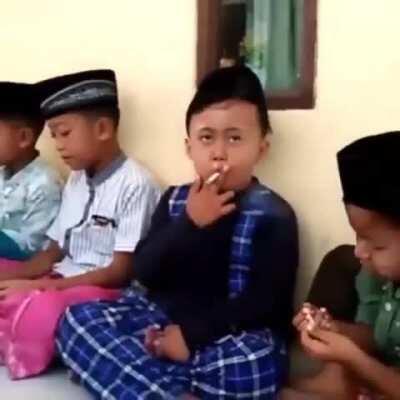 After fasting goes smoke