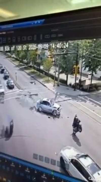 Crazy crash in Canada