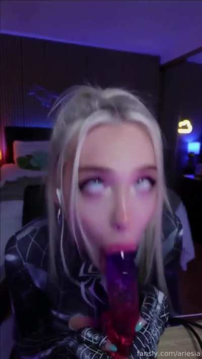 Ariesia - Joi dildo blowjob ahegao