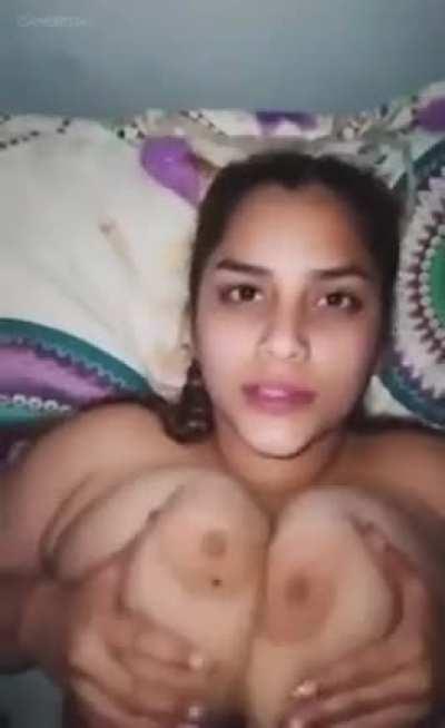 Big boobs punjaban enjoying [18+]